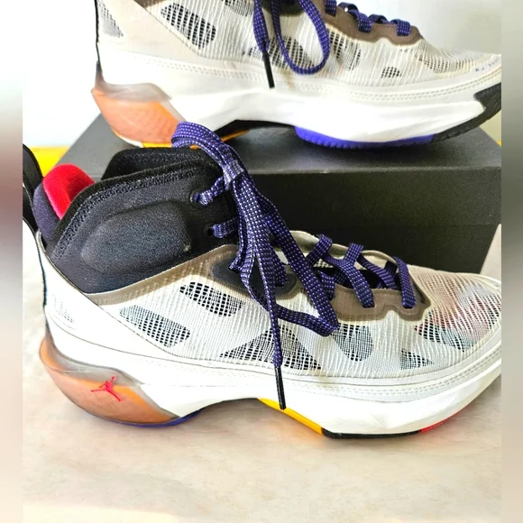 Air Jordan Beyond Borders 37 Athletic Shoes White Red Purple